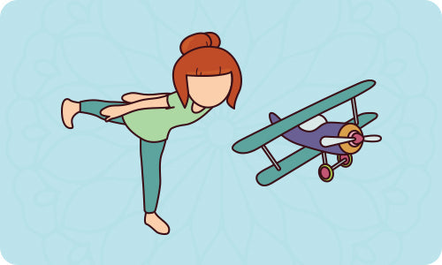 Airplane Yoga Poses