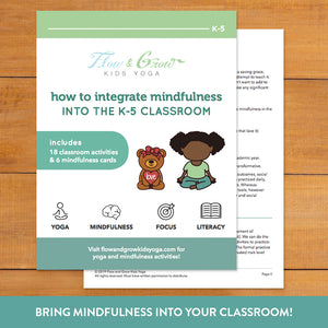 Mindfulness in schools curriculum and activities
