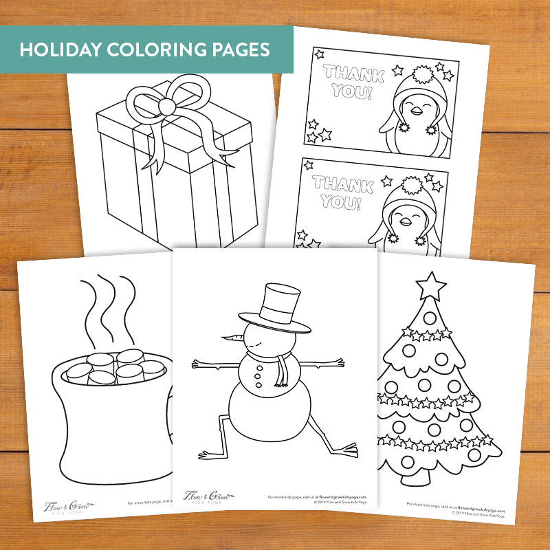 Holiday coloring pages
