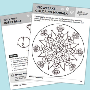 coloring mandala snow flake