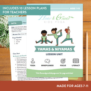 yamas and niyamas lesson plans - kids yoga