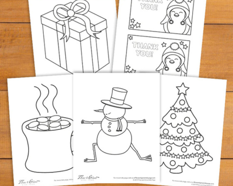 Printable Holiday Coloring Pages to Keep Your Kids Busy