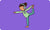 Child doing dancer pose