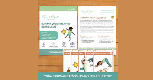 Yoga Poses for Kids in Autumn (+ Printable Poster)