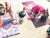 Parent and child on yoga mats - Flow and Grow Kids Yoga graduate Amber and her child