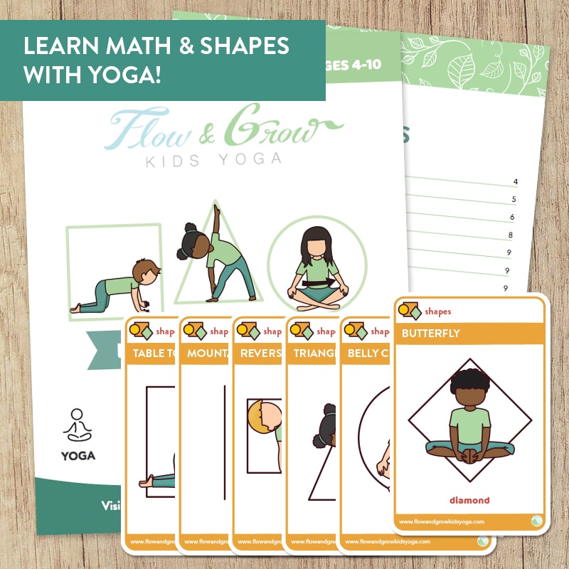 Shapes Math Yoga for Kids - Flow and Grow Kids Yoga