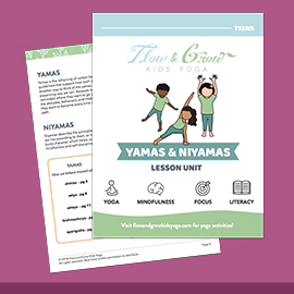 kids yoga lesson plan unit - Yamas and Niyamas Kids Yoga Lesson Plan Unit for Teens - 10 full classes