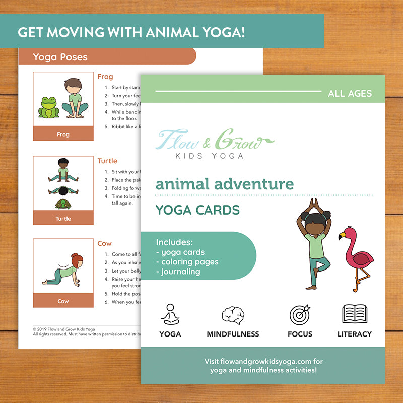 Animal Adventure Yoga Cards For Kids