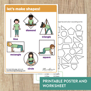 Printable poster and worksheet