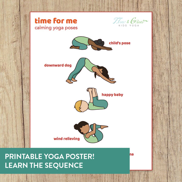 Poster Foundry Yoga Poses Reference Chart Studio Gray Cool Wall India | Ubuy