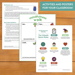 mindfulness for students posters and activities 