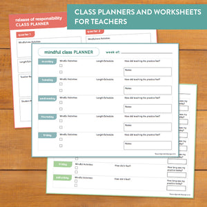 mindfulness planners for teachers