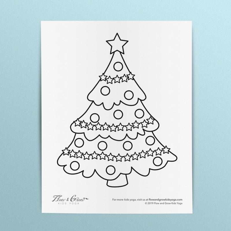 Printable Christmas Tree Coloring Pages