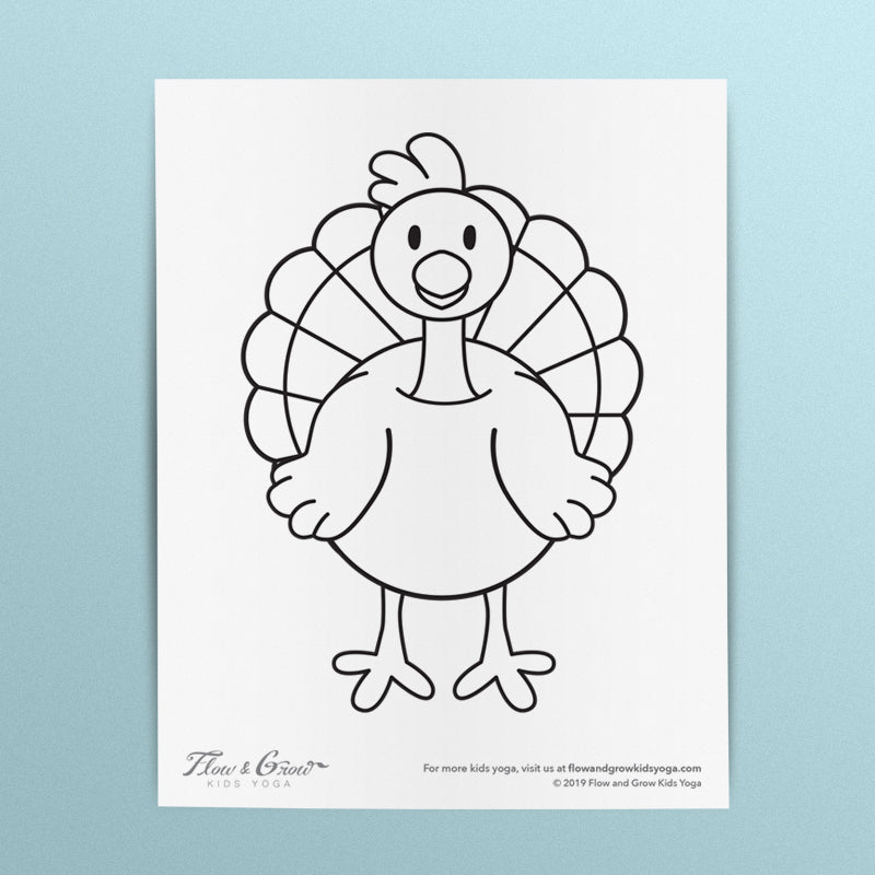 Turkey Thanksgiving Coloring Page