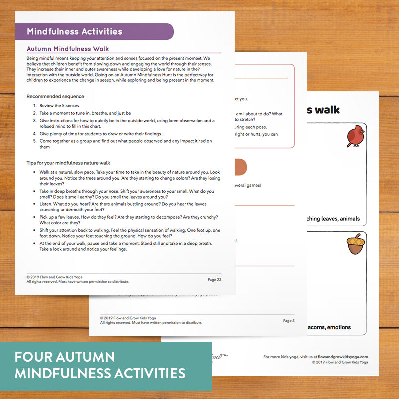 Four Autumn Mindfulness Activities