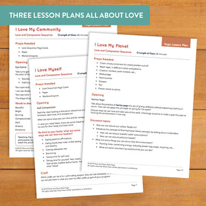Three Lesson Plan all about love