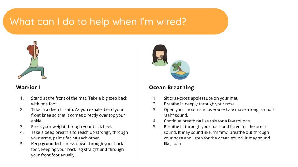 Yoga and Mindfulness for Self Regulation Slide Show