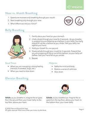 Yoga and Mindfulness Activity Pack