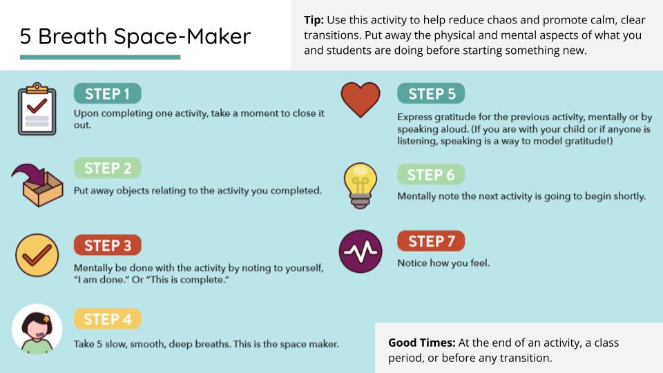 5 Breath space maker