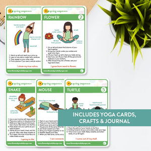 spring yoga cards for kids