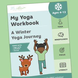 My yoga workbook a winter yoga journey book cover